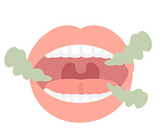 口臭の原因となる